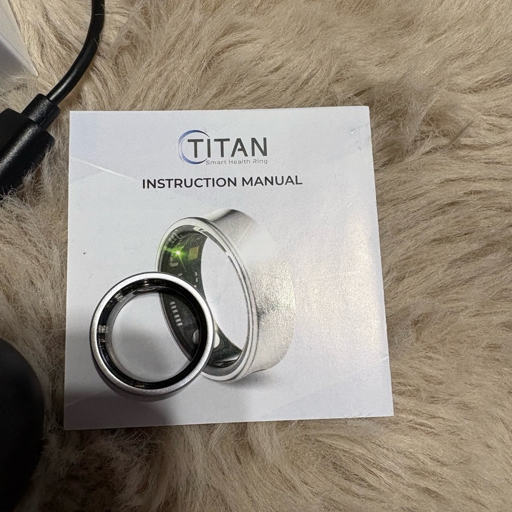 Titan Silver Health Ring with Instruction Manual